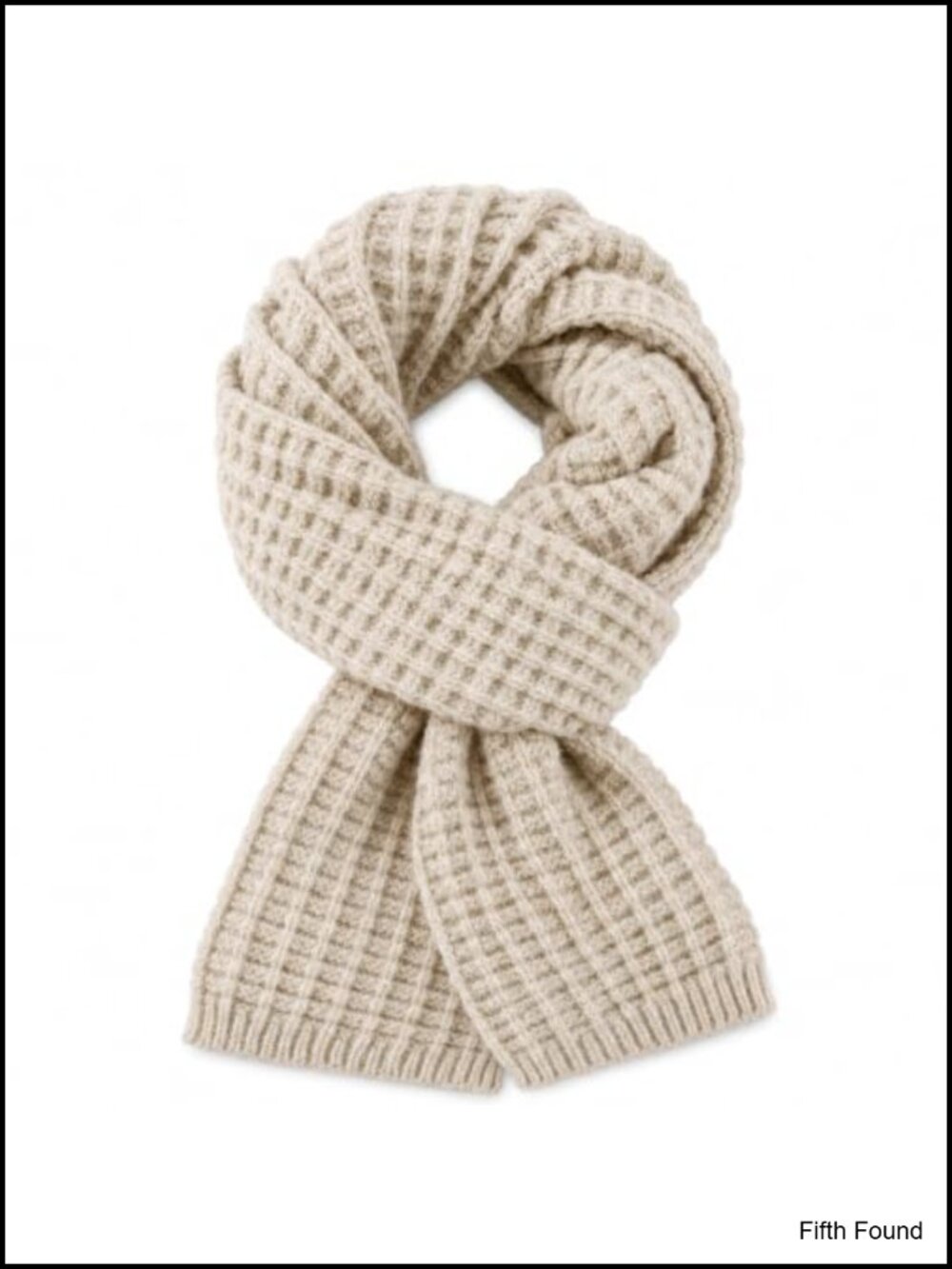 Waffle Knit Winter Scarf Soft Warm Unisex Cold Weather Neck Wrap